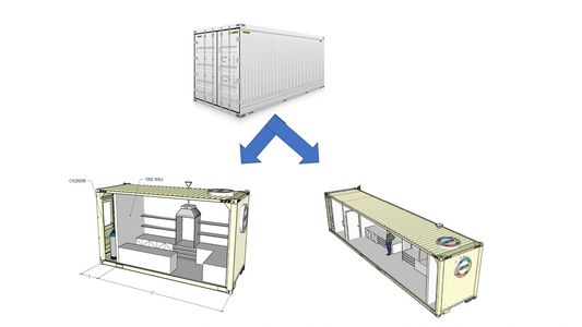 container lab, shipping container, modular lab