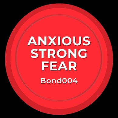 Red circle signifying anxious, strong and fear.