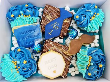 Father's day treat box with cupcakes, brownies and biscuits!