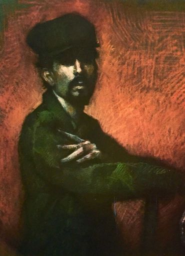 Pastel on paper