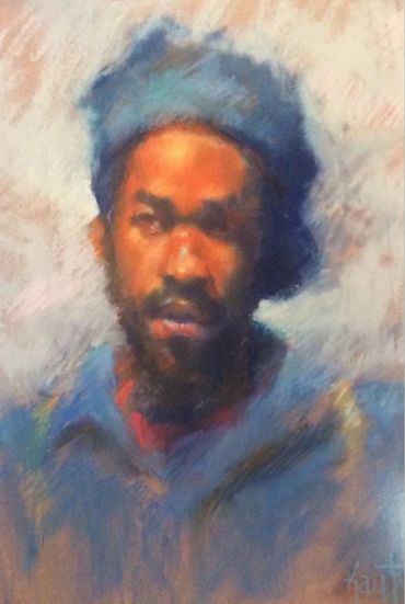 Pastel on paper