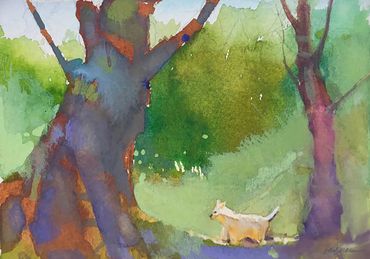 Fig strolling through the woods