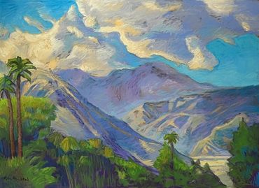 Mount San Jacinto. Pastel.