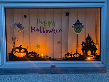 Laser cut halloween decorations