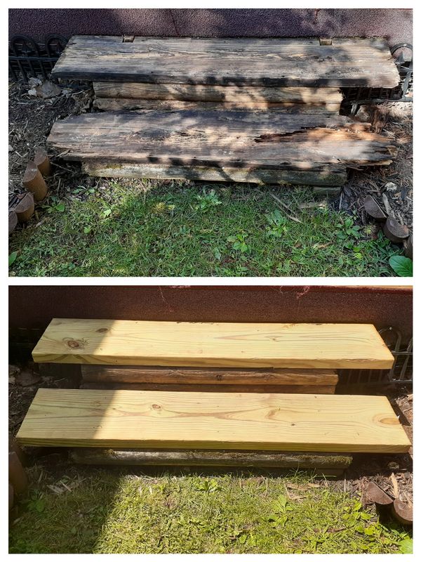 Deck Board Replacement Wood Step Fix Maintenance in Blacksburg VA 24060 Beamer Solutions Handyman