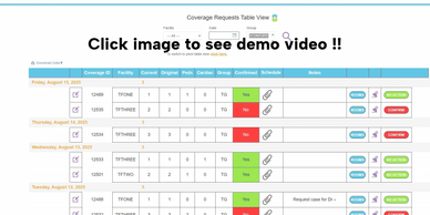Click to see Coverage Request Demo