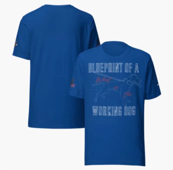 Blueprint Of A Working Dog T-Shirt (Unisex)