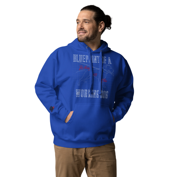 Blueprint Of A Working Dog Hoodie (Unisex)