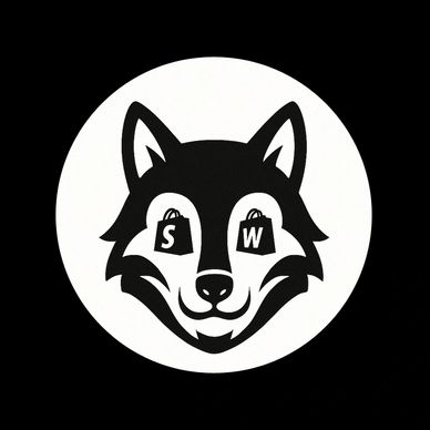 Black and white wolf logo with "S" and "W" in its eyes.