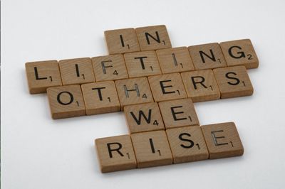 word puzzle: helping others