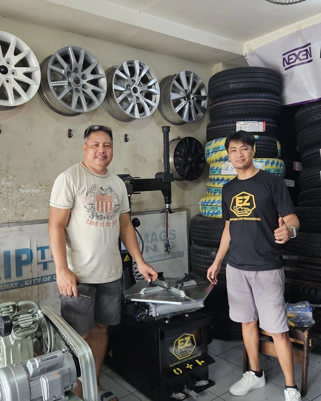 Successful Delivery of our TCM-1001 Machine to our satisfied customer ROADGRIP Tire and Mags Supply