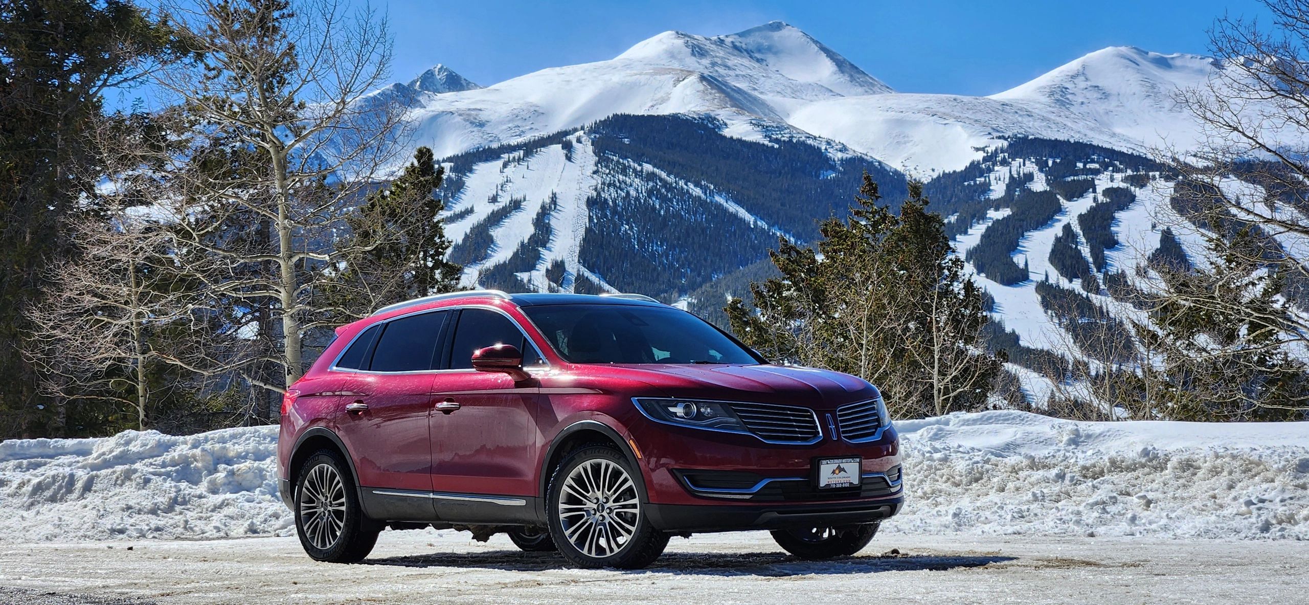 Frisco Colorado car rental AWD SUV with snow tires delivered to hotel or Airbnb