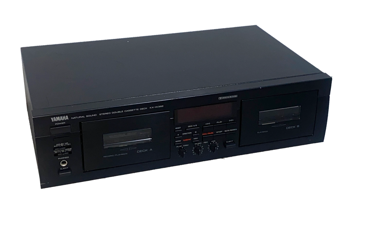 ヤマハ　KX-W382 ステレオダブルカセットデッキ Yamaha KX-W382 Dual Twin Cassette Deck Full logic control, both