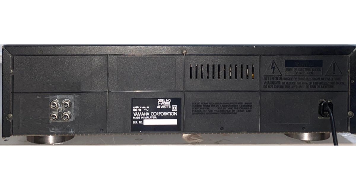 ヤマハ　KX-W382 ステレオダブルカセットデッキ Yamaha KX-W382 Dual Twin Cassette Deck Full logic control, both