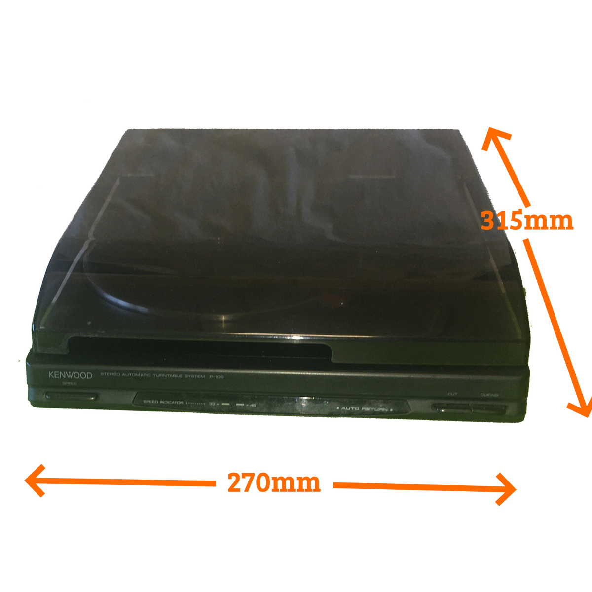 Kenwood P100 “Mini” belt drive HiFi turntable for small spaces (Direct