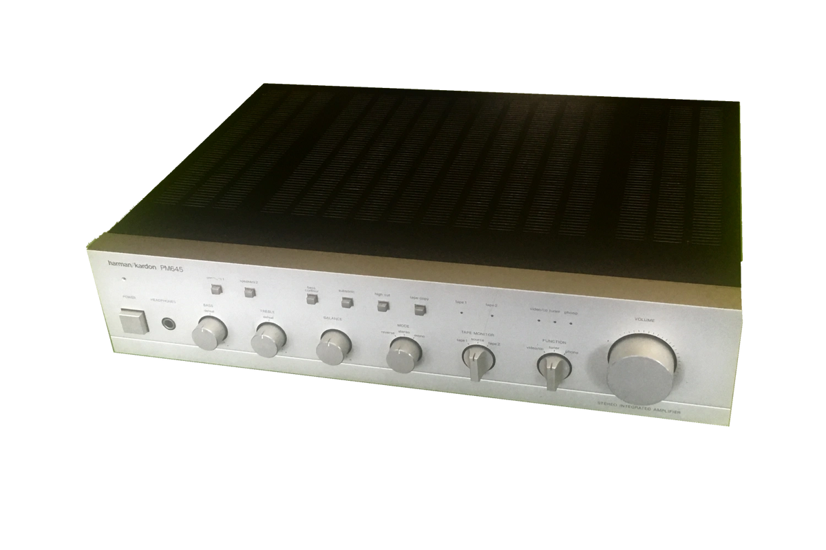 Harman Kardon silver PM645 PM-645 High End Amplifier 2x40W>8Ω, 2 x