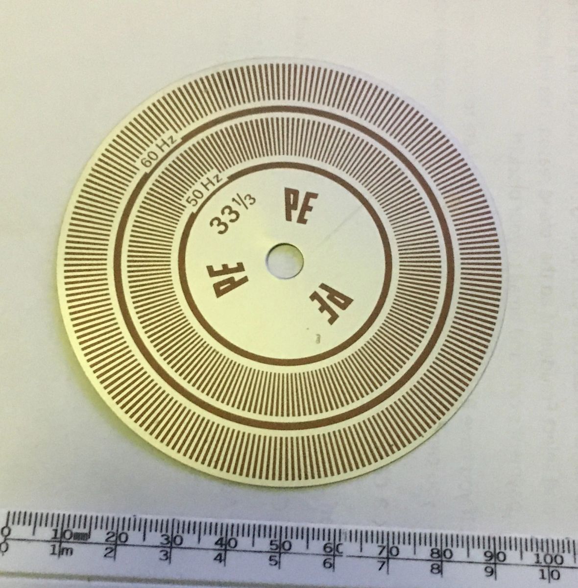 PERPETUUM EBNER / PE small aluminium speed check strobe disc for