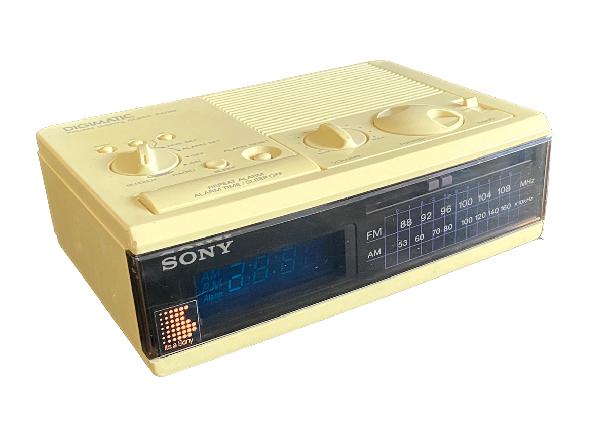Early Sony “Digimatic” ICF-C5W (Dream Machine) AM FM Clock Radio with ...