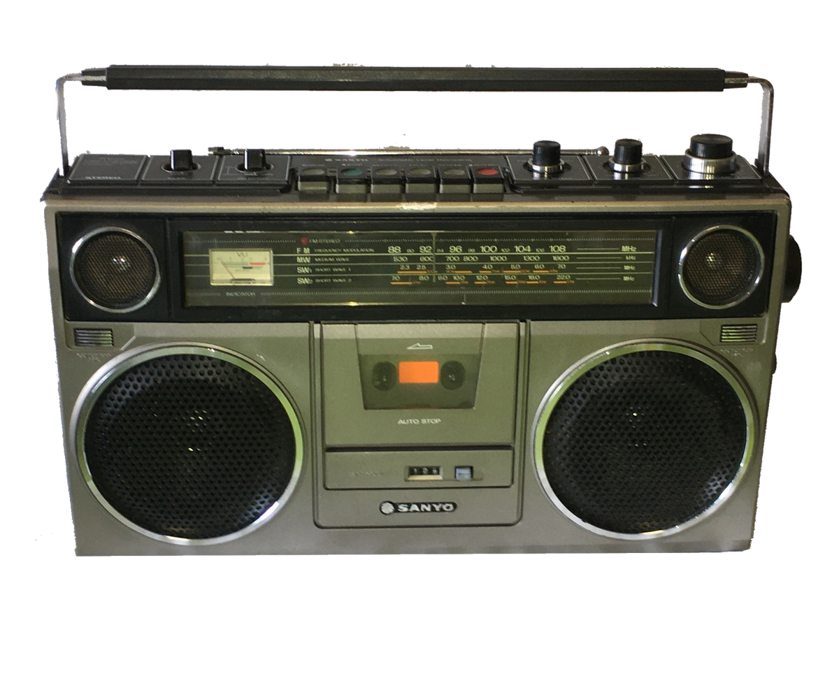 Sanyo AM/FM/SW 4 band Stereo Cassette Radio / Boom Box / Ghetto Blaster ...