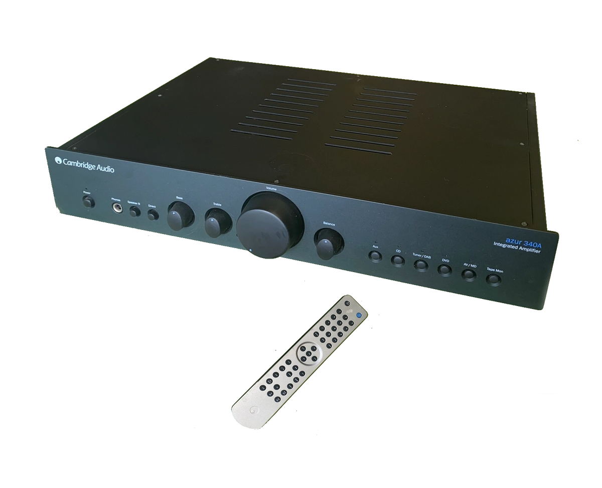 Cambridge Audio UK AZUR 340A slimline HiFi amplifier 2 x 40W > 8Ω / 2