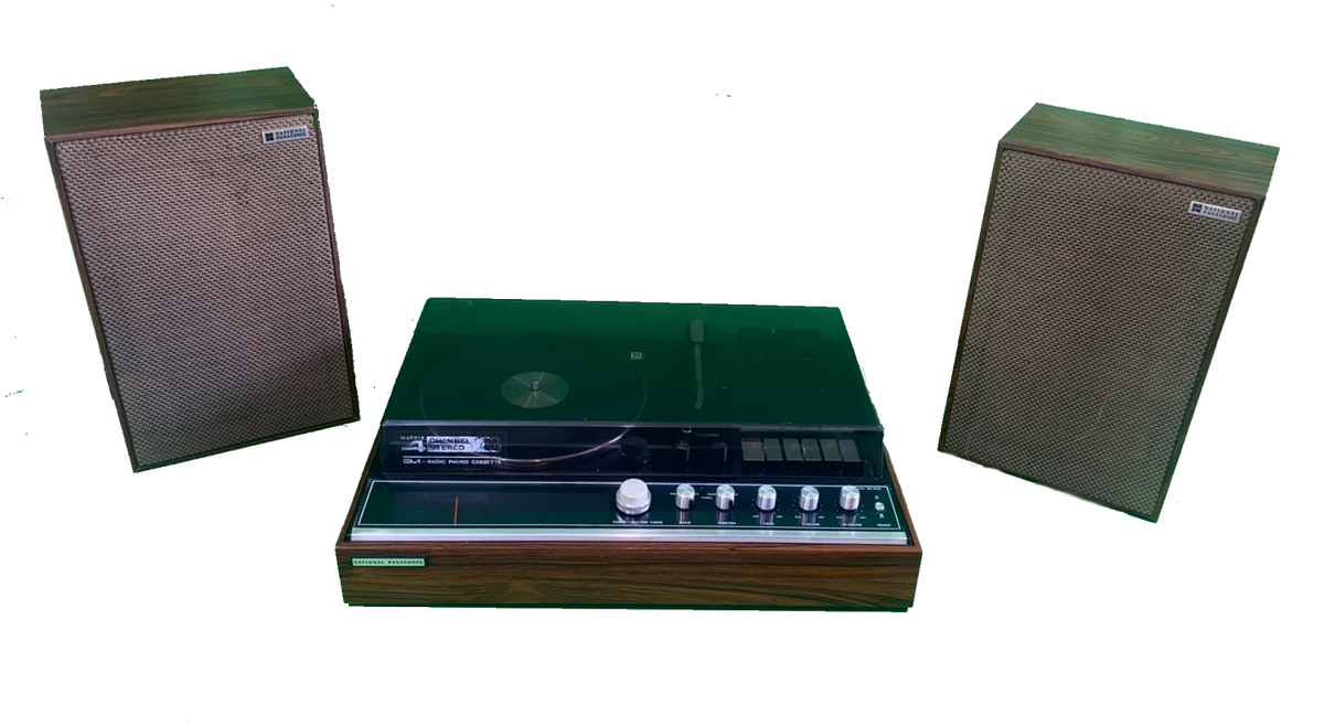 National Panasonic SG-1010 SG1010 “3in1” three piece stereo system vinyl /  radio / cassette 1974 MW/SW