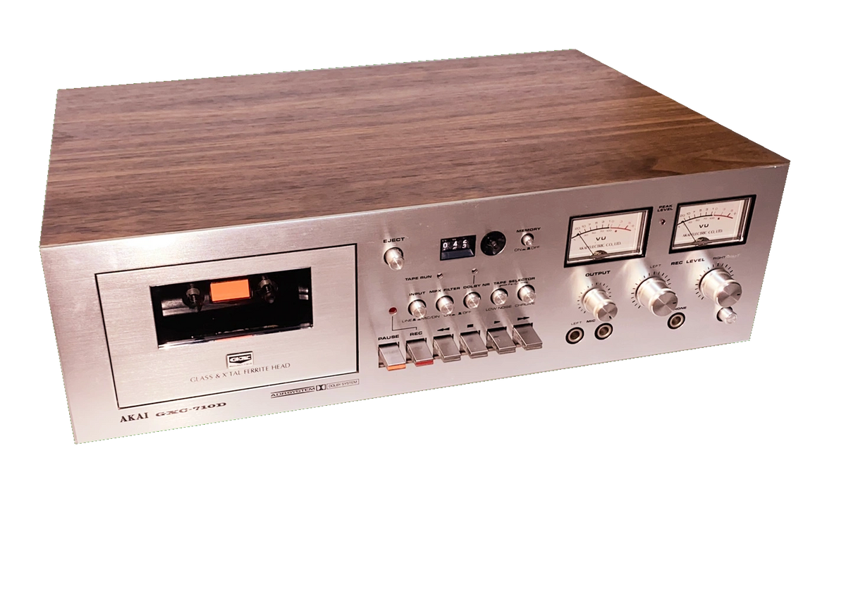 Simply beautiful high end AKAI front load cassette deck GXC710D, 3