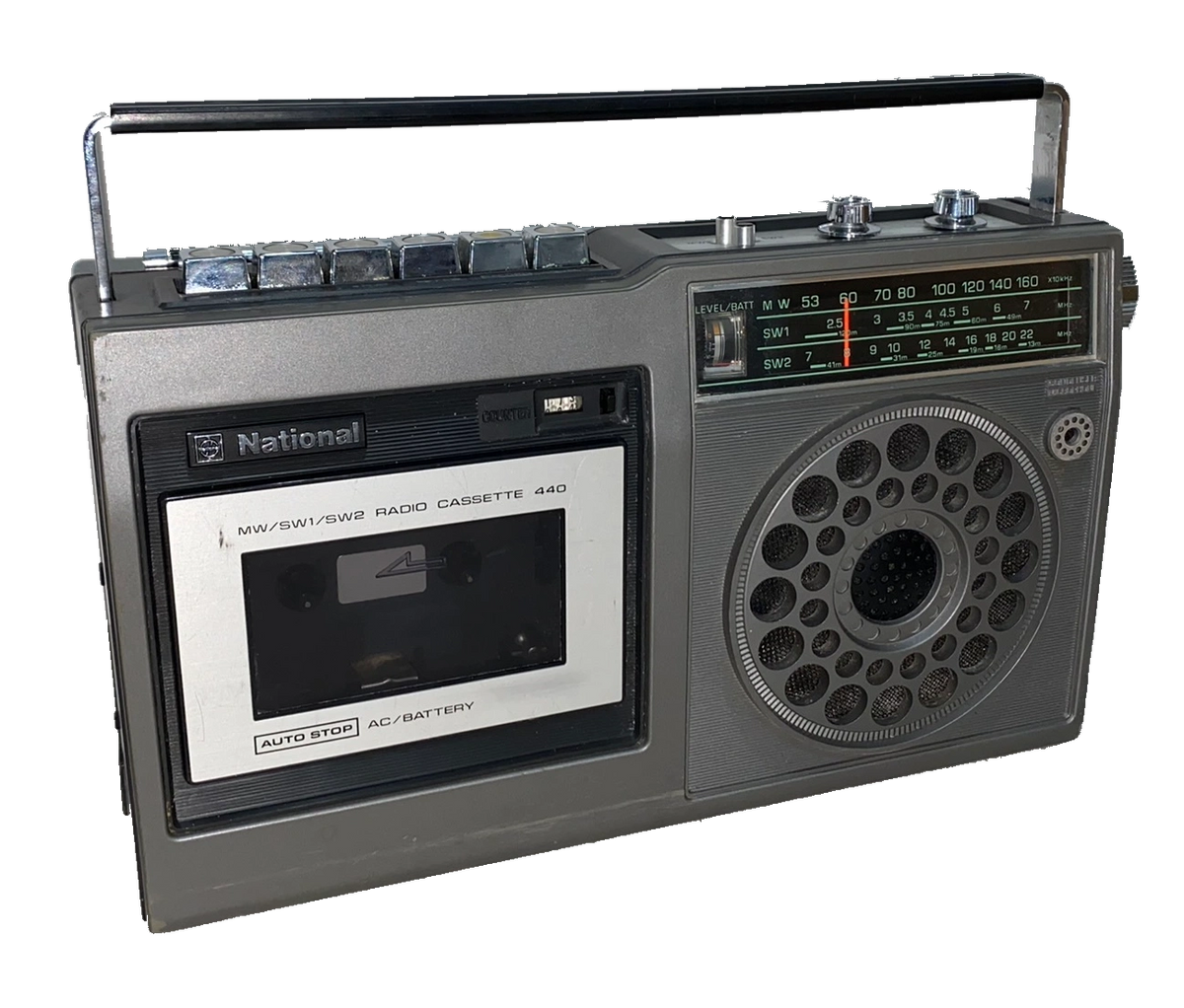 National (Panasonic) Radio Cassette Recorder RQ440DS 3 band AC/DC 1975