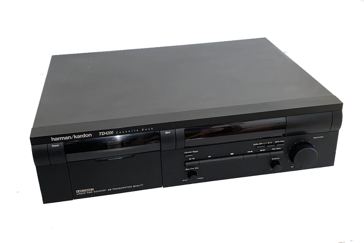 Harman Kardon TD-4200 Transcription Quality Cassette Deck 3 tape types,  Dolby B C, Adj Bias, Permalloy