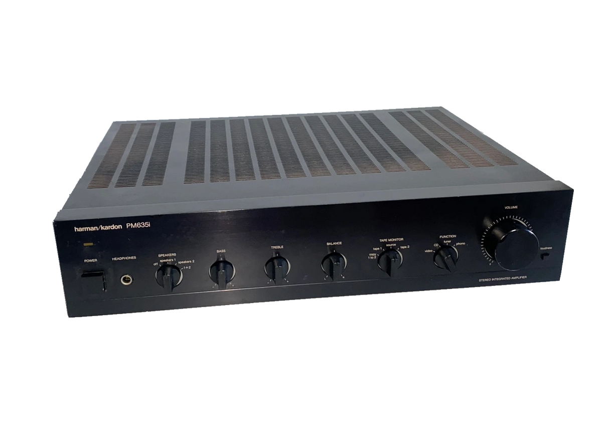Harman Kardon PM635 2x30W Ultra Wideband HiFi amplifier Black 1988 PM635
