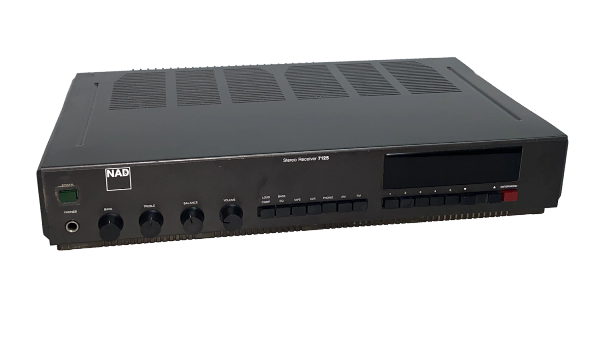 NAD 7125 Low Profile AM/FM Receiver Amplifier 2x25W 1983