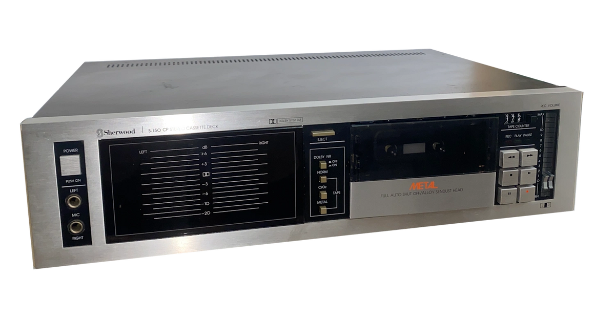 Sherwood S150CP Cassette Deck full logic control, 3 tape types, Dolby