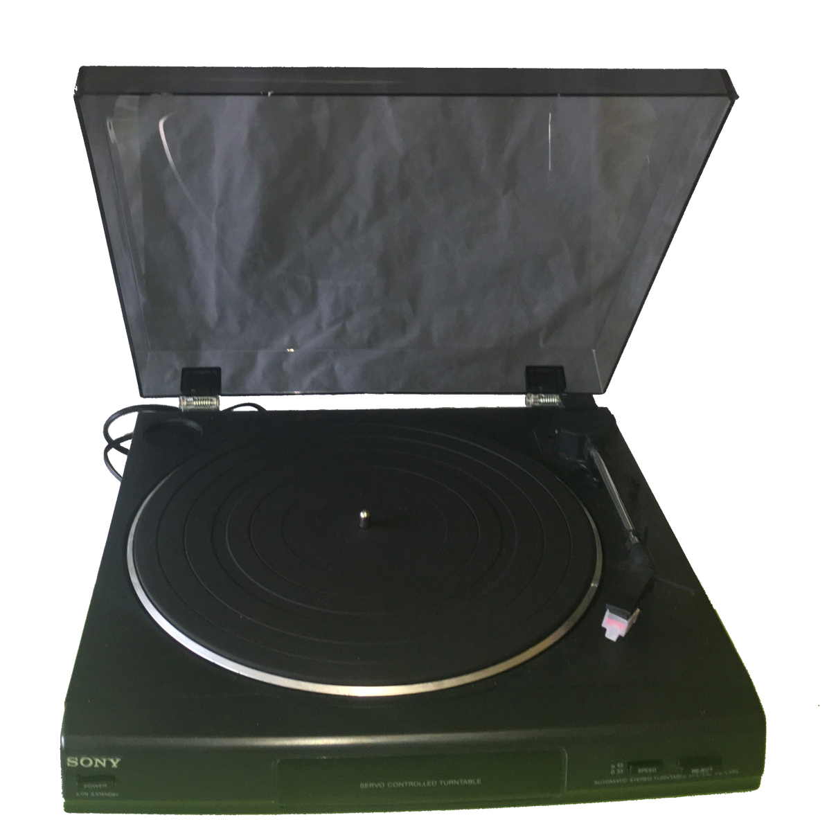 Compact Sony PSLX56 belt drive turntable late 90s