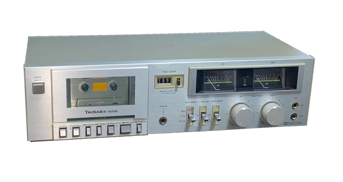 Technics RSM205 Silver face Cassette deck with servo assisted controls