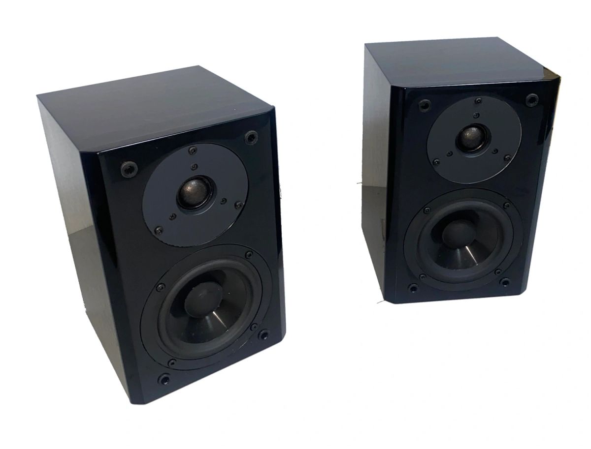 Yamaha NX-E700 Compact Bookshelf speakers Gloss Piano Black 4.5in