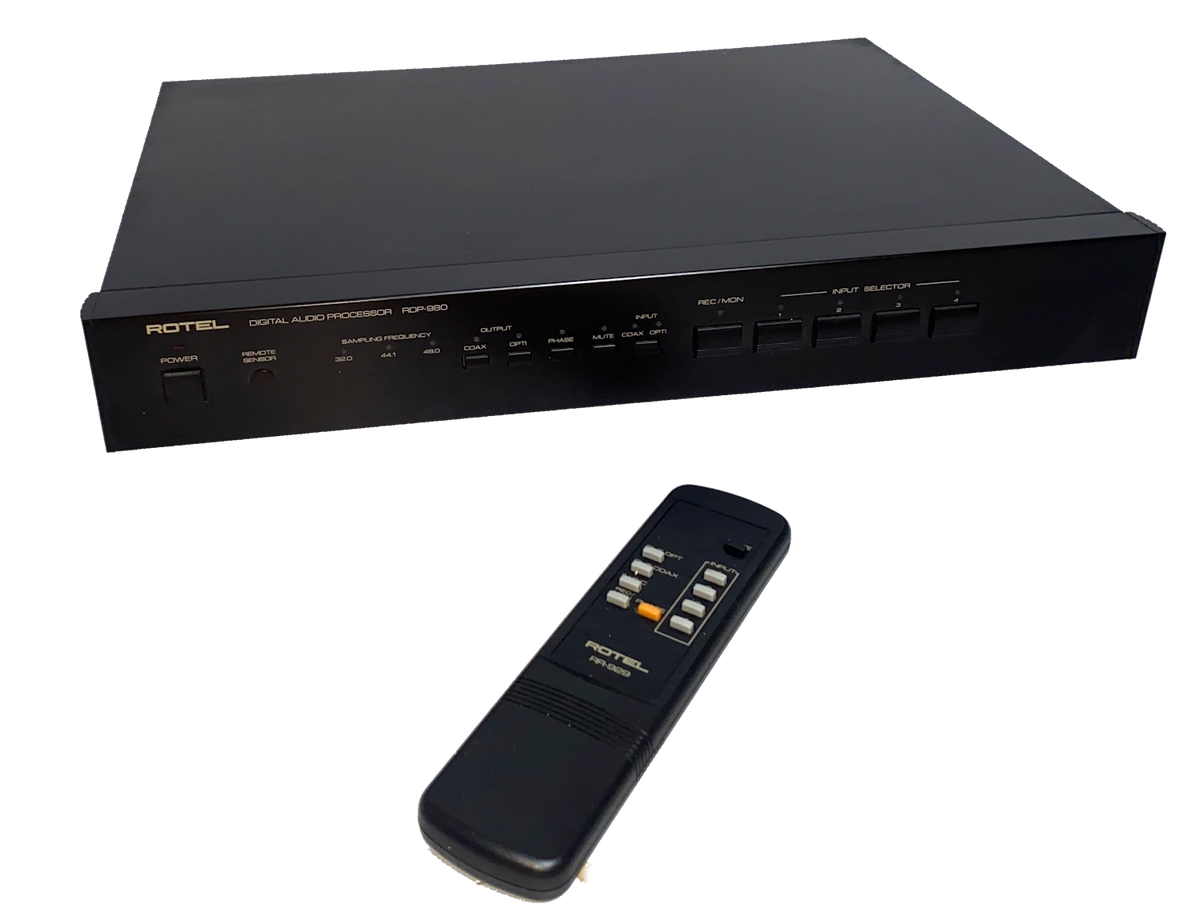 Rotel RDP-980 Digital Audio Processor four input DtoA converter with ...