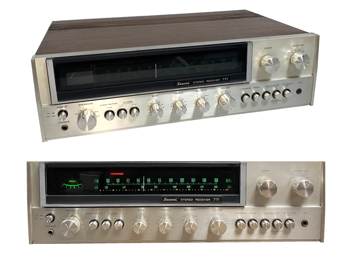 Sansui 771 large AM FM Stereo Receiver Amplifier 2x40W 1974 - Superb