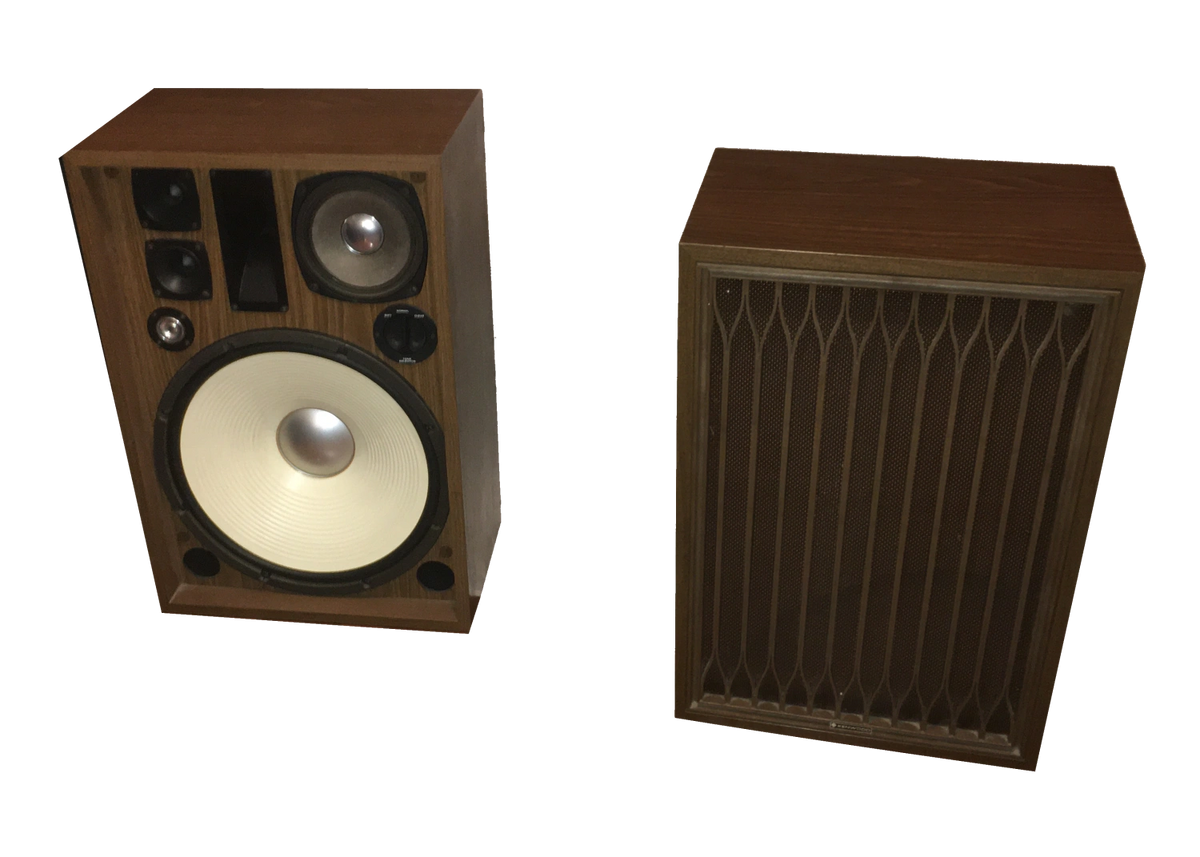 Pair Kenwood Trio KL888D 16 inch 5 way 6 driver large HiFi speakers