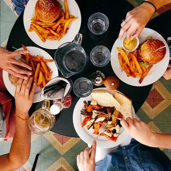 plates featuring comfort food at local restaurant