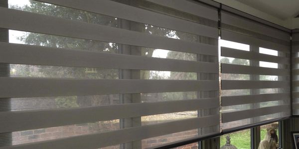 grey vison blinds fittted in a converted conservatory in coventry 