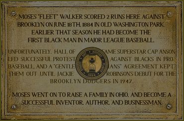 1884 Moses "Fleet" Walker, the 1st black man in pro baseball