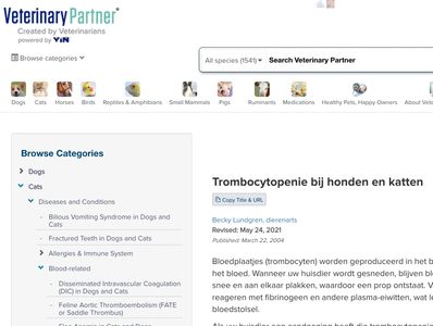 voorbeeldpagina VeterinaryPartner