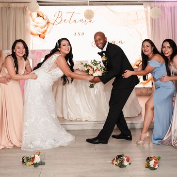 Bridal Party on a Wedding reception