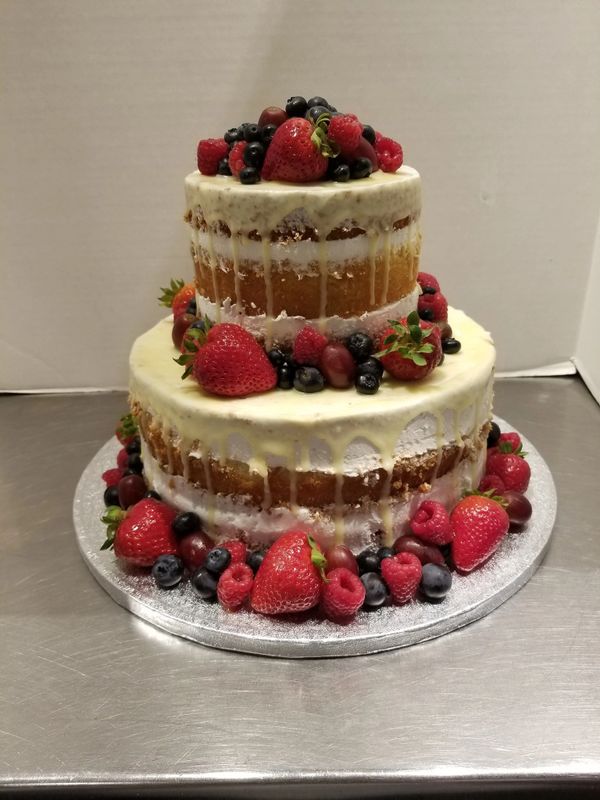Fruit wedding cake