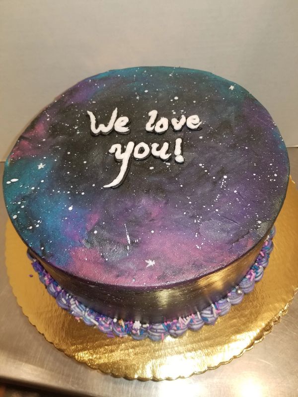 Space retirement cake