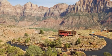 Zion Canyon Mesa - a developing artist community with fabulous view of Zion.