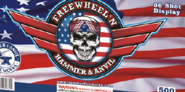 Easy Rider meets Uncle Sam in Freewheel'n, a 500g multi-shot cake.