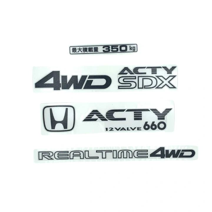 4WD ACTY SDX DECAL PACKAGE - HONDA ACTY TRUCK HA3, HA4 MODELS (1990-1999) - OEM GREY, WHITE & RED - PREMIUM QUALITY MINI TRUCK GRAPHICS SHOP NOW AT OIWAGARAGE.CO CLICK PHOTO 4WD ACTY SDX DECAL PACKAGE - HONDA ACTY TRUCK HA3, HA4 MODELS (1990-1999) - OEM GREY, WHITE & RED - PREMIUM QUALITY MINI TRUCK GRAPHICS SHOP NOW AT OIWAGARAGE.CO CLICK PHOTO