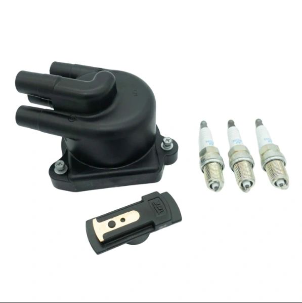 IGNITION KIT - 5 PIECE - CAP, ROTOR, SPARK PLUGS - HONDA ACTY TRUCK HA3, HA4 MODELS - 1990-1999                                                                                                                      SHOP NOW AT OIWAGARAGE.CO                                                                                                        CLICK PHOTO!