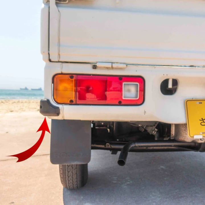 REAR TAILGATE BUMPER COVER (LEFT SIDE) - HONDA ACTY TRUCK HA1, HA2, HA3, HA4 MODELS - 1990-1999                                                                                                                     SHOP NOW AT OIWAGARAGE.CO                                                                                                     CLICK PHOTO