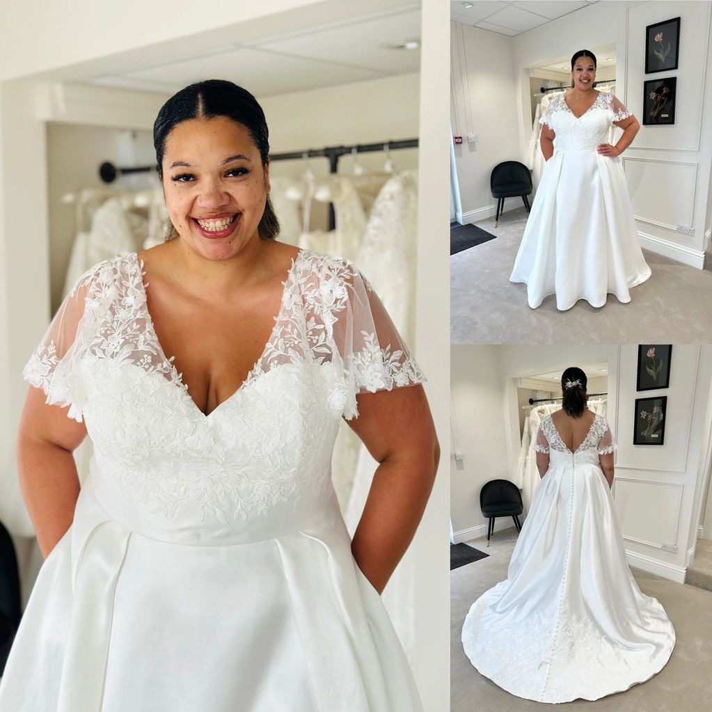 The kelly mikado elegant plus size wedding dress 